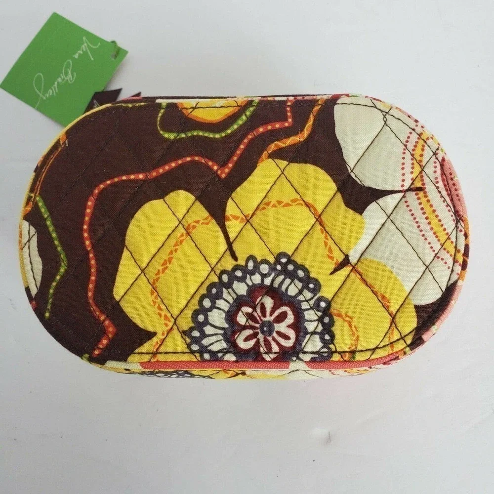 Vera Bradley Jewelry Box Organizer Travel Case Buttercup Zip Up - Picture 2 of 9